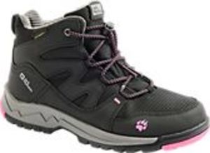 Czarne trekkingowe buty dziewczęce z różowymi elementami za 195,99 zł w Deichmann