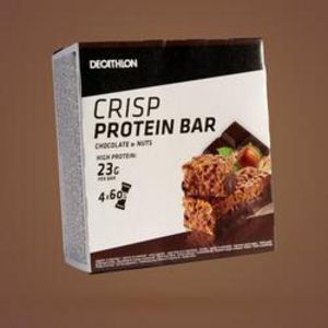Baton białkowy Domyos Crisp Protein Bar czekoladowo-orzechowy x4 za 24,99 zł w Decathlon