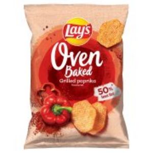 Lay's Oven Baked Pieczone formowane chipsy ziemniaczane o smaku grillowanej papryki 110 g za 669 zł w Hale Banacha