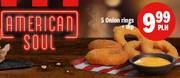 KFC - oferta | American Soul 5 onion rings+dip  9,99PLN | 13.03.2023 - 27.03.2023